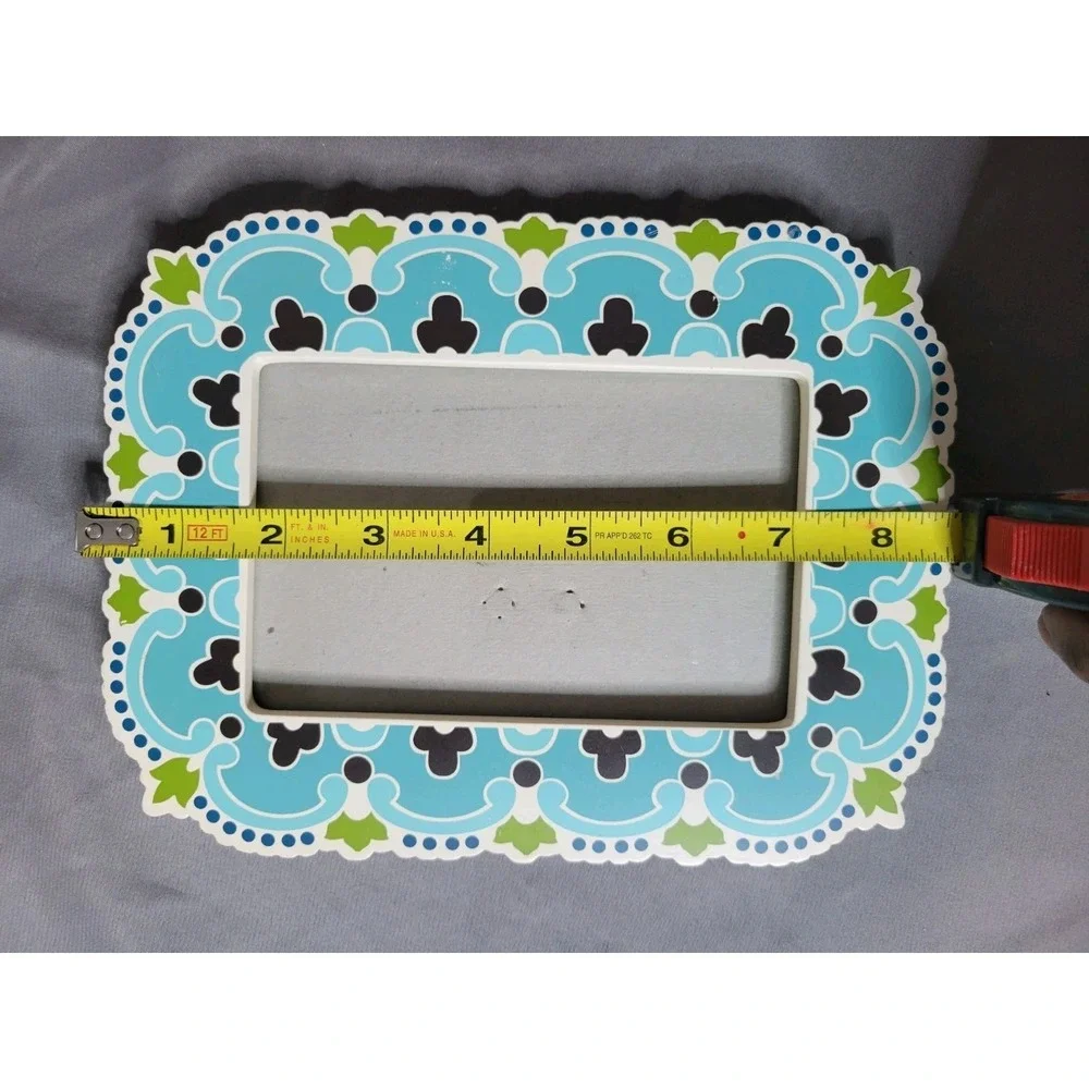 Whimsical Green‎ Blue Mandala Art Design Decorative Picture Frame 8x6